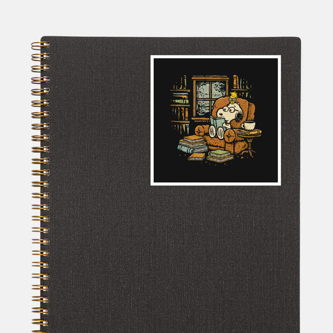 Rainy Day Reading-None-Glossy-Sticker-kg07