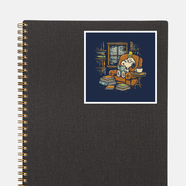 Rainy Day Reading-None-Glossy-Sticker-kg07