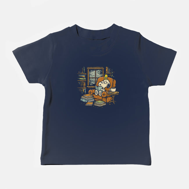 Rainy Day Reading-Baby-Basic-Tee-kg07