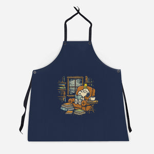 Rainy Day Reading-Unisex-Kitchen-Apron-kg07