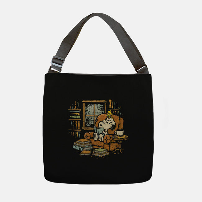 Rainy Day Reading-None-Adjustable Tote-Bag-kg07