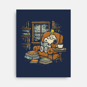 Rainy Day Reading-None-Stretched-Canvas-kg07