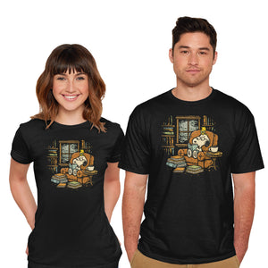 Rainy Day Reading-Mens-Basic-Tee-kg07