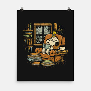Rainy Day Reading-None-Matte-Poster-kg07