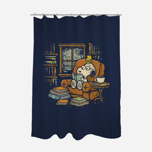 Rainy Day Reading-None-Polyester-Shower Curtain-kg07