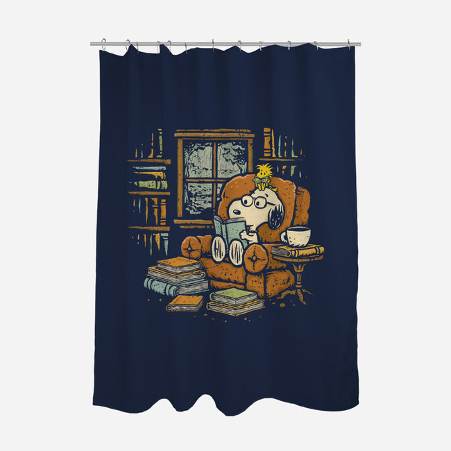 Rainy Day Reading-None-Polyester-Shower Curtain-kg07