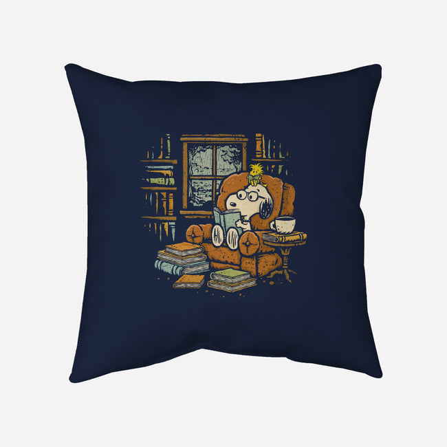 Rainy Day Reading-None-Removable Cover w Insert-Throw Pillow-kg07