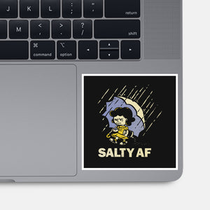 Salty AF-None-Glossy-Sticker-kg07