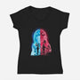 Heartsteel Sisters-Womens-V-Neck-Tee-hypertwenty