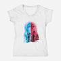 Heartsteel Sisters-Womens-V-Neck-Tee-hypertwenty