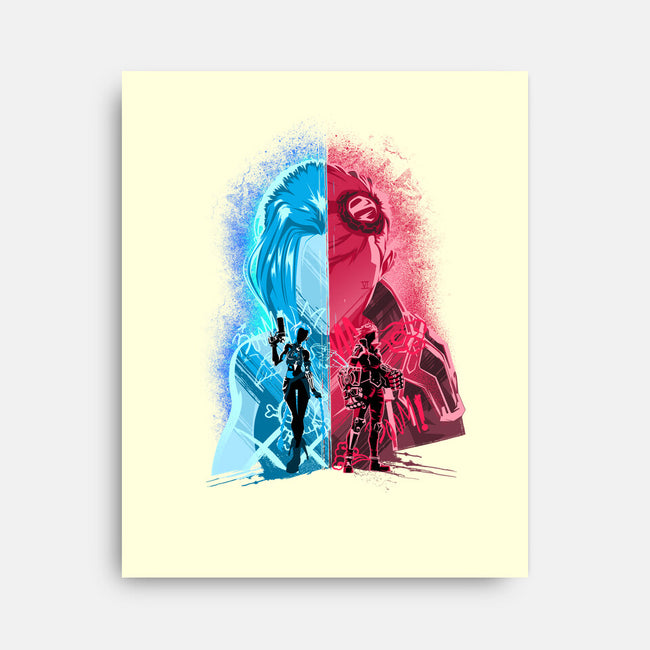 Heartsteel Sisters-None-Stretched-Canvas-hypertwenty
