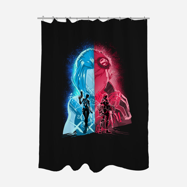 Heartsteel Sisters-None-Polyester-Shower Curtain-hypertwenty