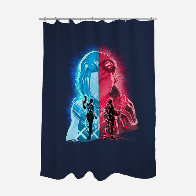 Heartsteel Sisters-None-Polyester-Shower Curtain-hypertwenty