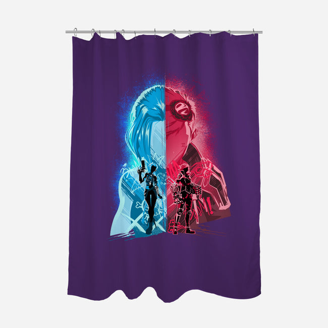 Heartsteel Sisters-None-Polyester-Shower Curtain-hypertwenty