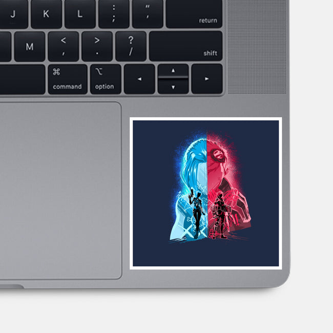 Heartsteel Sisters-None-Glossy-Sticker-hypertwenty