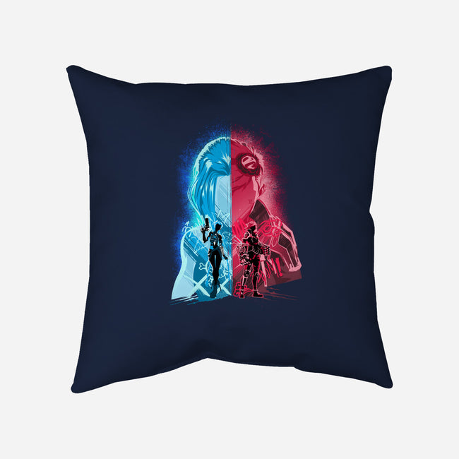 Heartsteel Sisters-None-Removable Cover w Insert-Throw Pillow-hypertwenty
