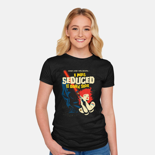 Seduced By The Dark Side-Womens-Fitted-Tee-butcherbilly