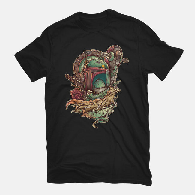 The Real Bounty Hunter-Womens-Fitted-Tee-jmlfreeman