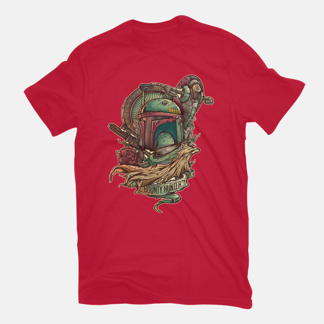 The Real Bounty Hunter-Womens-Fitted-Tee-jmlfreeman