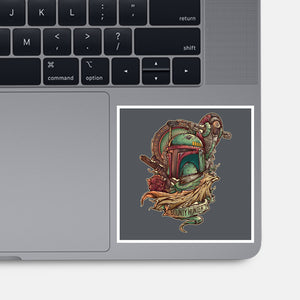 The Real Bounty Hunter-None-Glossy-Sticker-jmlfreeman