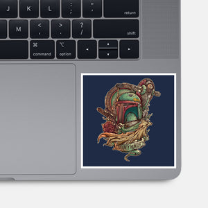 The Real Bounty Hunter-None-Glossy-Sticker-jmlfreeman