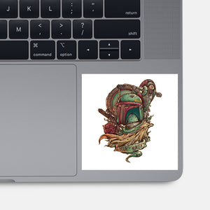 The Real Bounty Hunter-None-Glossy-Sticker-jmlfreeman