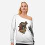 The Real Bounty Hunter-Womens-Off Shoulder-Sweatshirt-jmlfreeman