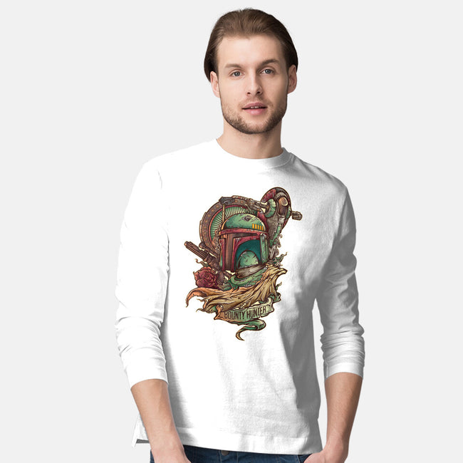 The Real Bounty Hunter-Mens-Long Sleeved-Tee-jmlfreeman
