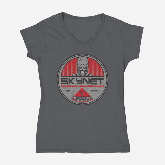 Skynet-Womens-V-Neck-Tee-CarloJ1956