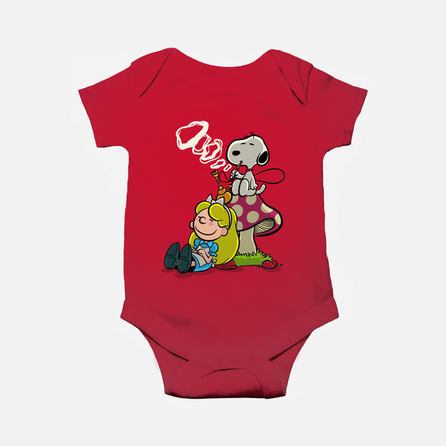 A Beagle In Wonderland-Baby-Basic-Onesie-zascanauta