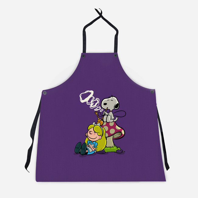 A Beagle In Wonderland-Unisex-Kitchen-Apron-zascanauta