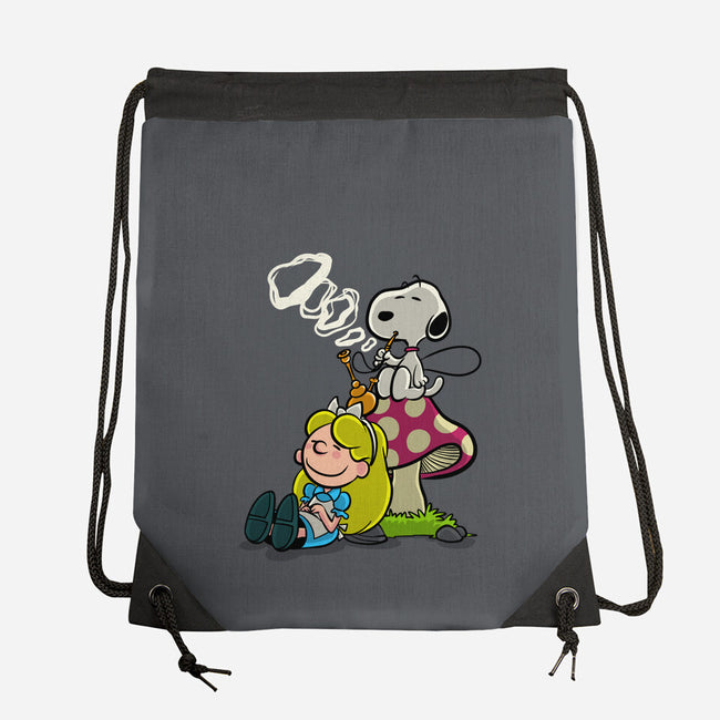 A Beagle In Wonderland-None-Drawstring-Bag-zascanauta