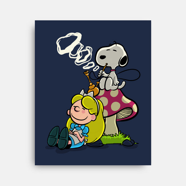 A Beagle In Wonderland-None-Stretched-Canvas-zascanauta