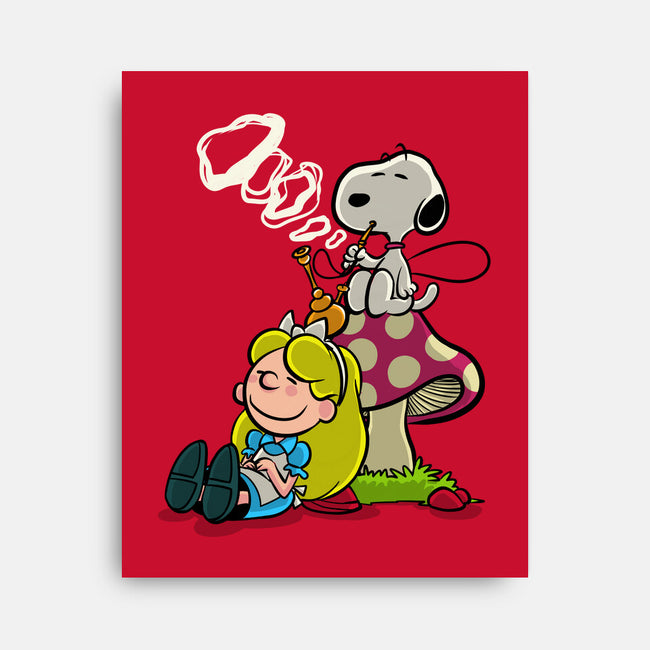 A Beagle In Wonderland-None-Stretched-Canvas-zascanauta