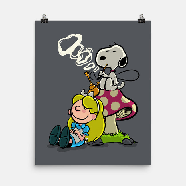 A Beagle In Wonderland-None-Matte-Poster-zascanauta