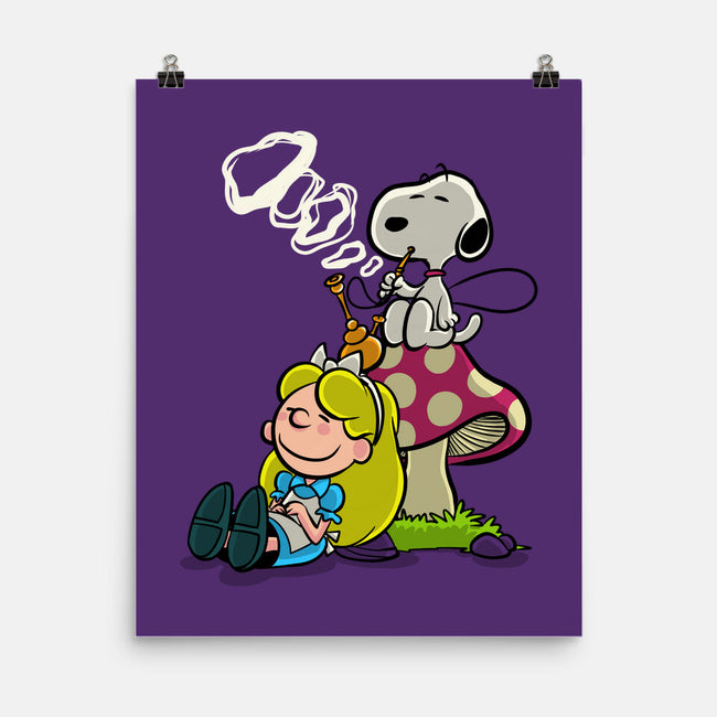 A Beagle In Wonderland-None-Matte-Poster-zascanauta
