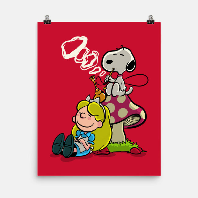 A Beagle In Wonderland-None-Matte-Poster-zascanauta