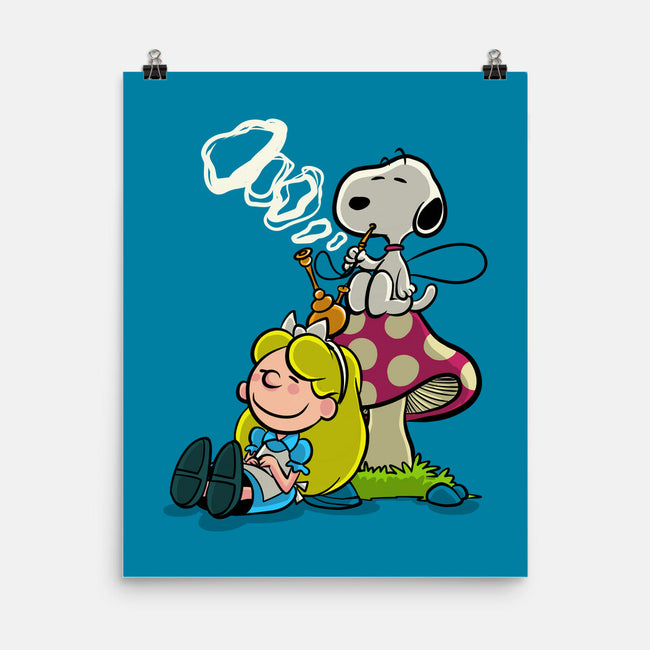 A Beagle In Wonderland-None-Matte-Poster-zascanauta