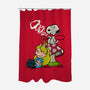A Beagle In Wonderland-None-Polyester-Shower Curtain-zascanauta