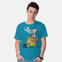 A Beagle In Wonderland-Mens-Basic-Tee-zascanauta