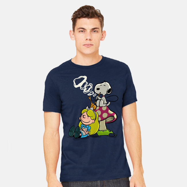 A Beagle In Wonderland-Mens-Heavyweight-Tee-zascanauta