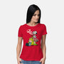 A Beagle In Wonderland-Womens-Basic-Tee-zascanauta