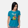 A Beagle In Wonderland-Womens-Basic-Tee-zascanauta