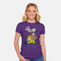 A Beagle In Wonderland-Womens-Fitted-Tee-zascanauta