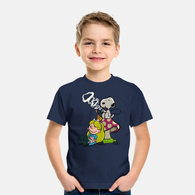 A Beagle In Wonderland-Youth-Basic-Tee-zascanauta