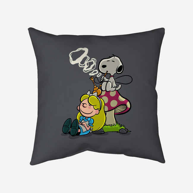 A Beagle In Wonderland-None-Removable Cover w Insert-Throw Pillow-zascanauta