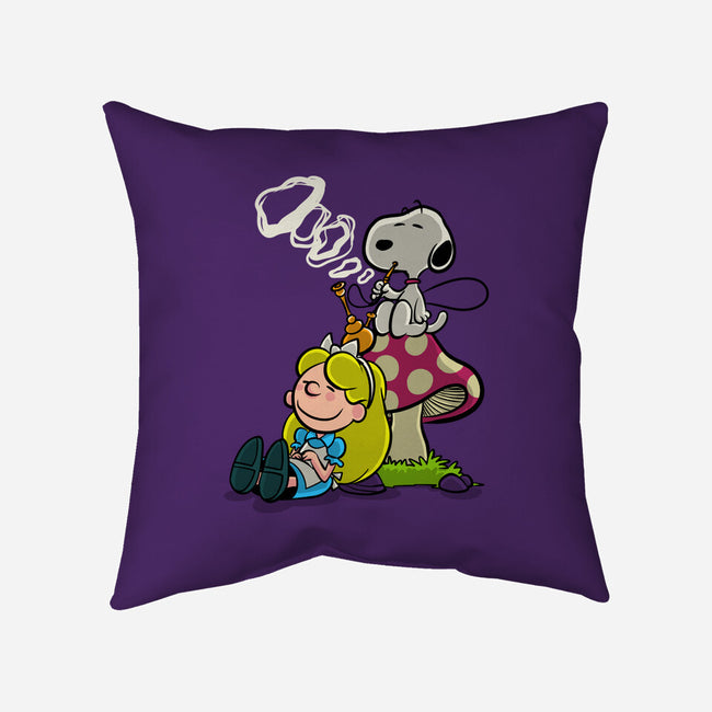 A Beagle In Wonderland-None-Removable Cover w Insert-Throw Pillow-zascanauta