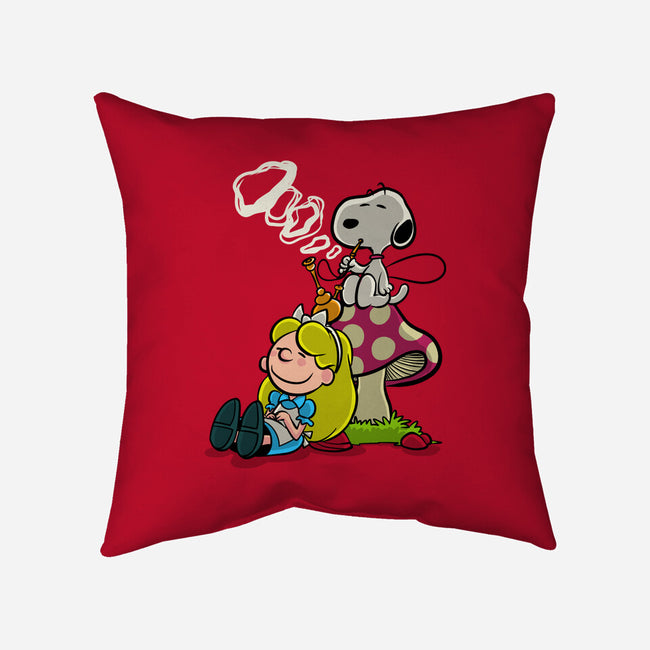 A Beagle In Wonderland-None-Removable Cover w Insert-Throw Pillow-zascanauta