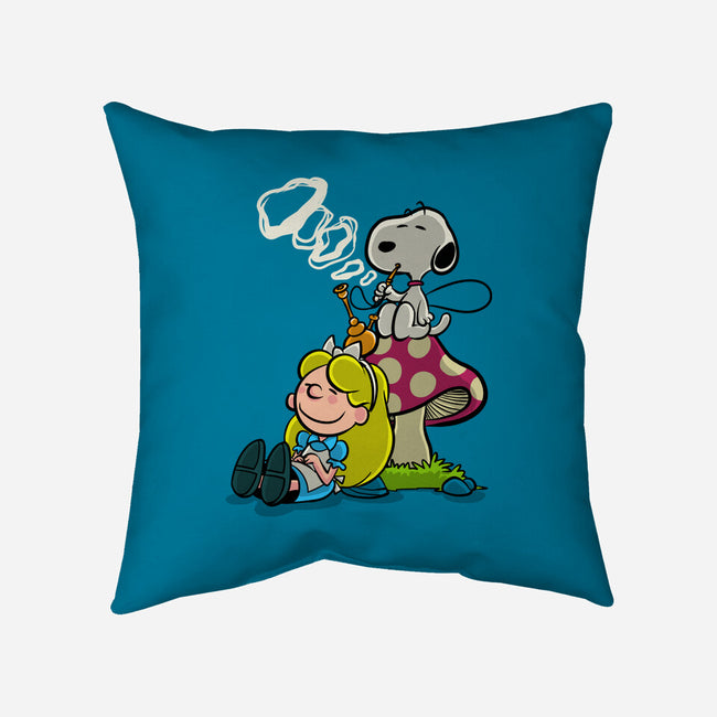 A Beagle In Wonderland-None-Removable Cover w Insert-Throw Pillow-zascanauta