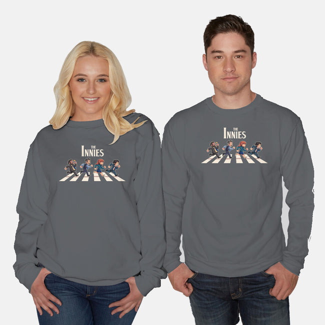 Innie Road-Unisex-Crew Neck-Sweatshirt-2DFeer